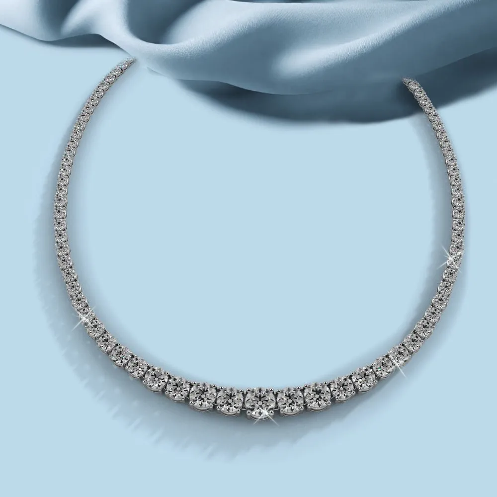 Classic Graduated Strand Of Diamonds with 14.96 ct.(finished)