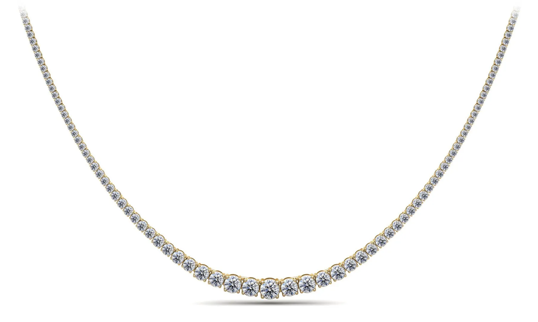 Classic Graduated Strand Of Diamonds with 14.96 ct.(finished)