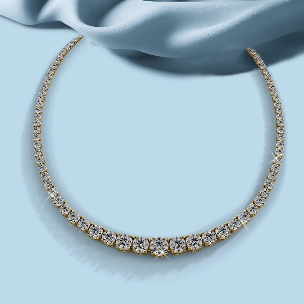 Classic Graduated Strand Of Diamonds with 14.96 ct.(finished)