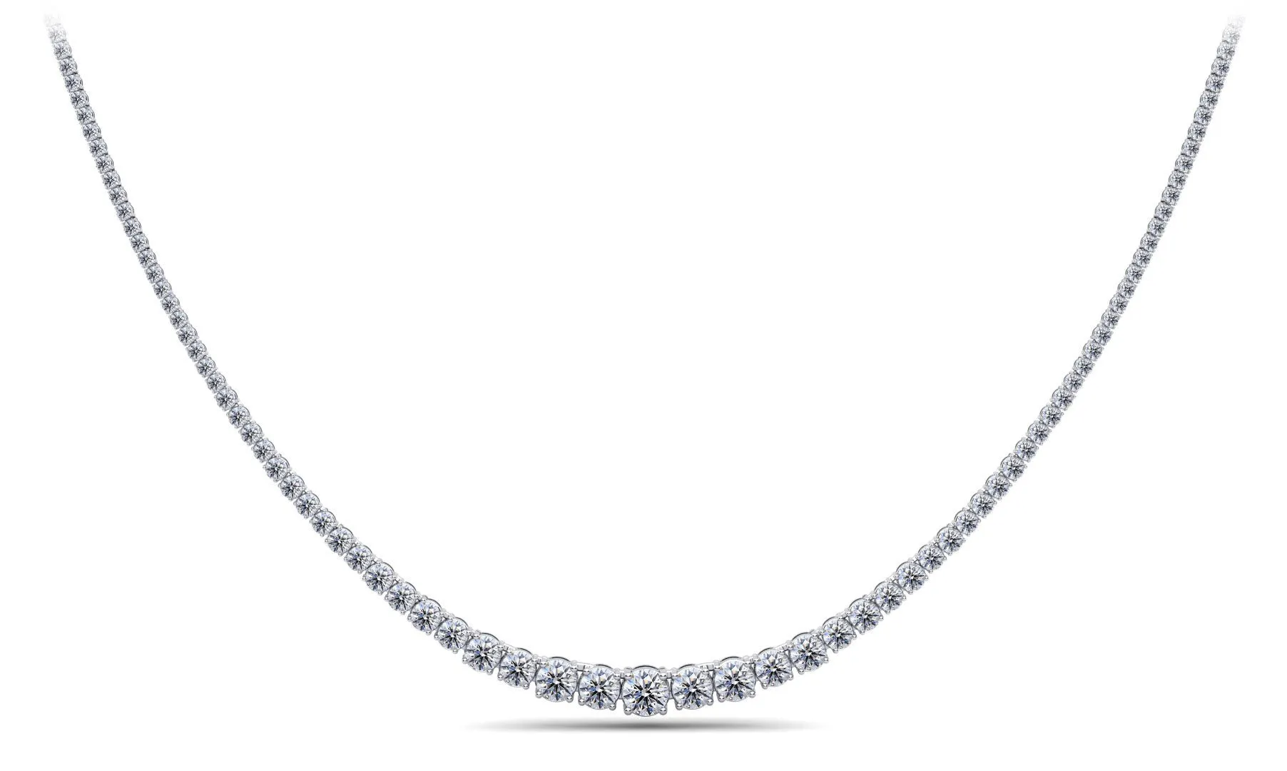 Classic Graduated Strand Of Diamonds with 14.96 ct.(finished)