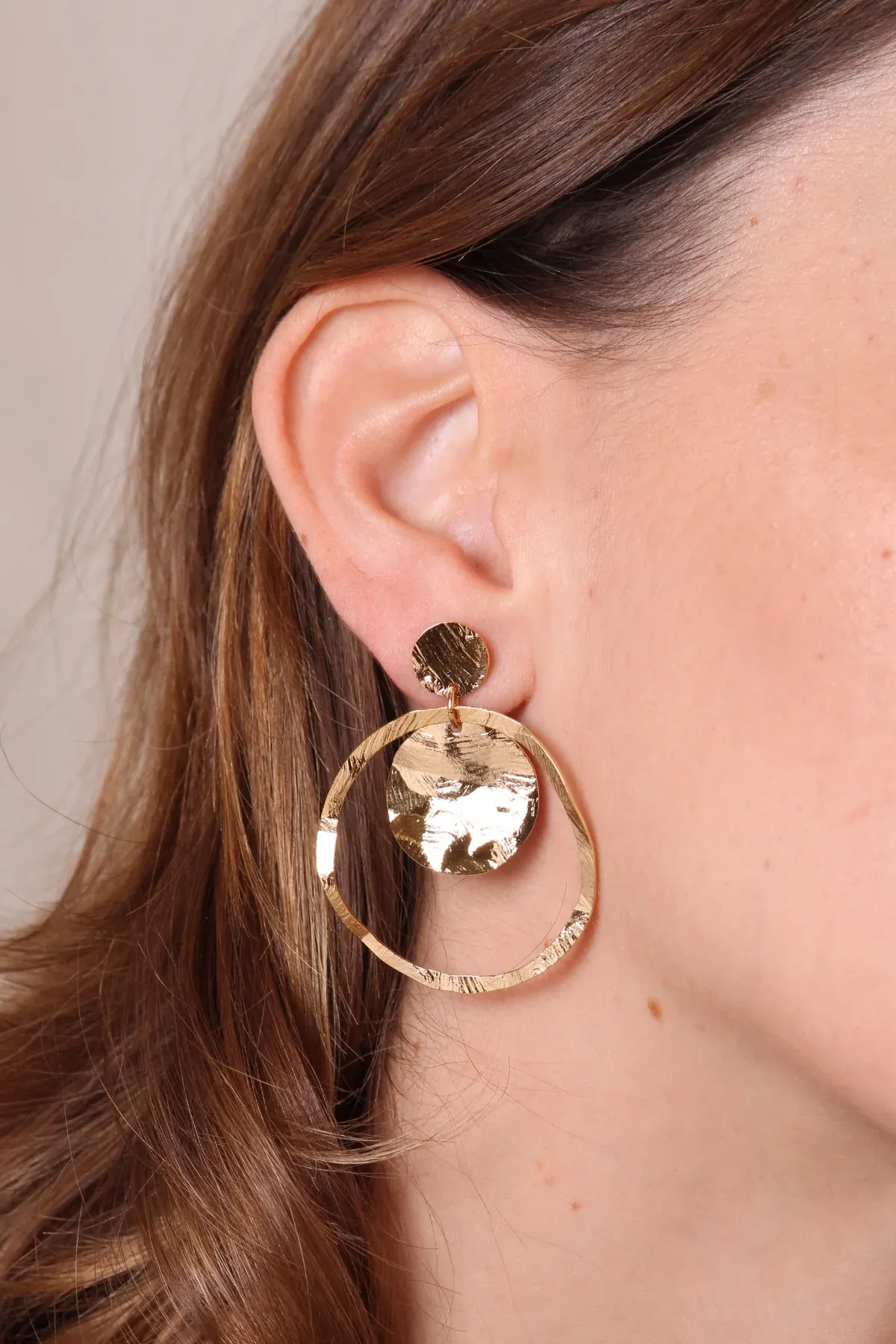 Clemence Gold Hoop Earrings