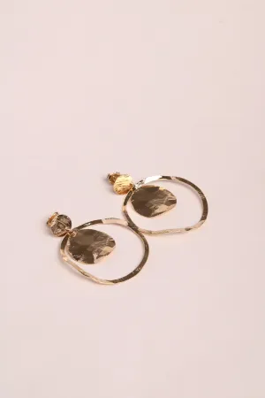 Clemence Gold Hoop Earrings