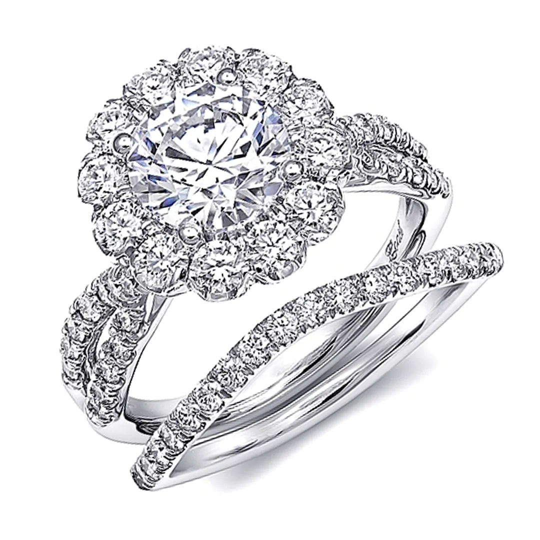 Coast Twist Shank Diamond Engagement Ring