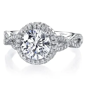 Coast Twist Shank Diamond Engagement Ring