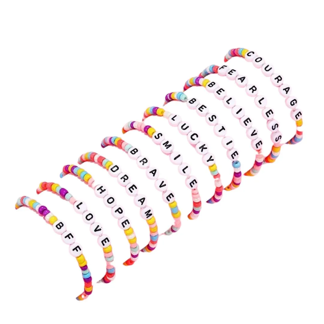 Courage | Beaded Friendship Stretch Bracelets