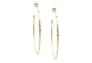 Crivelli and Granulation Hoop Earrings