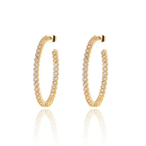 Crystal Hoop Earrings