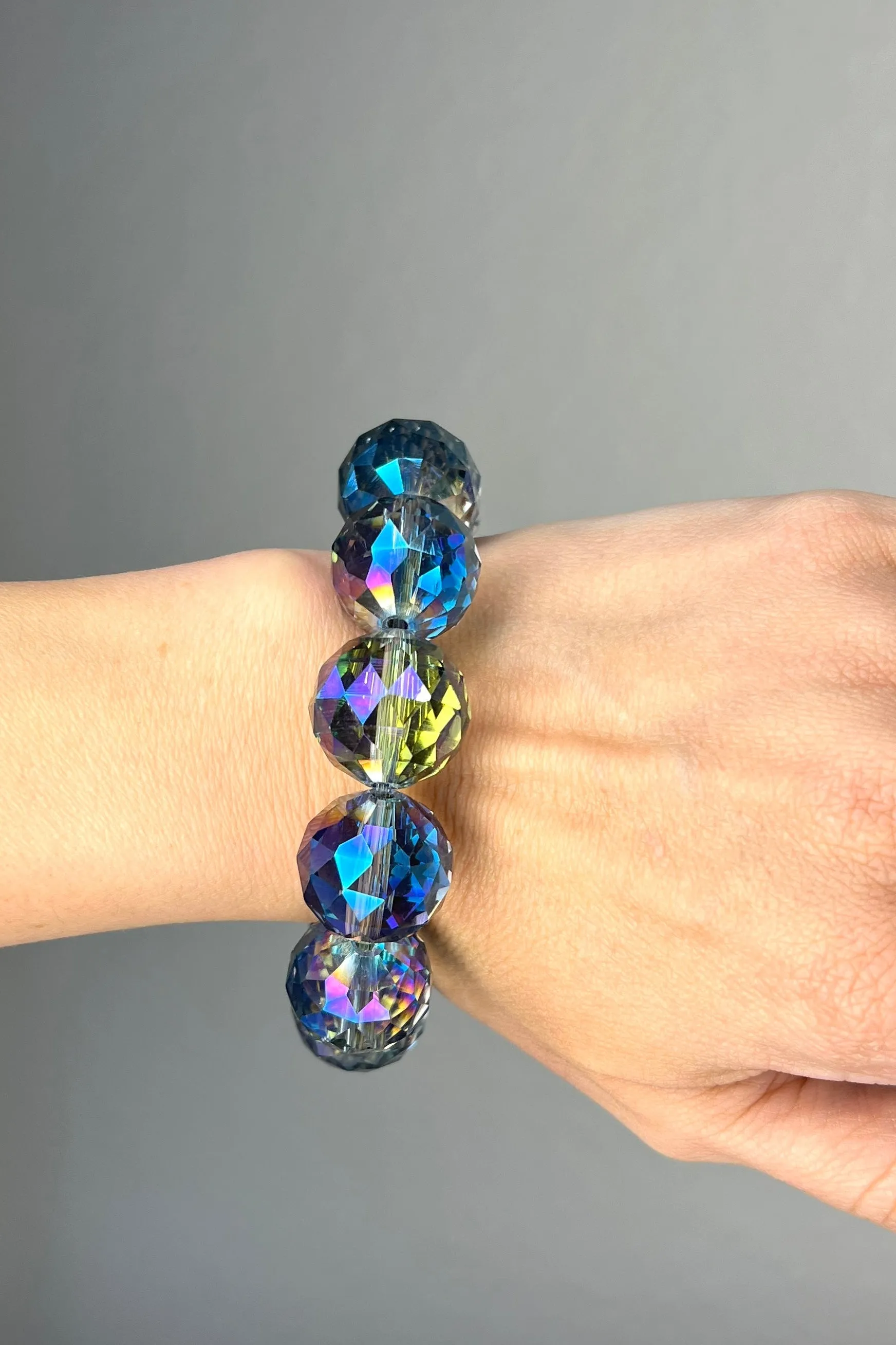 Crystal Sphere Stretch Bracelet