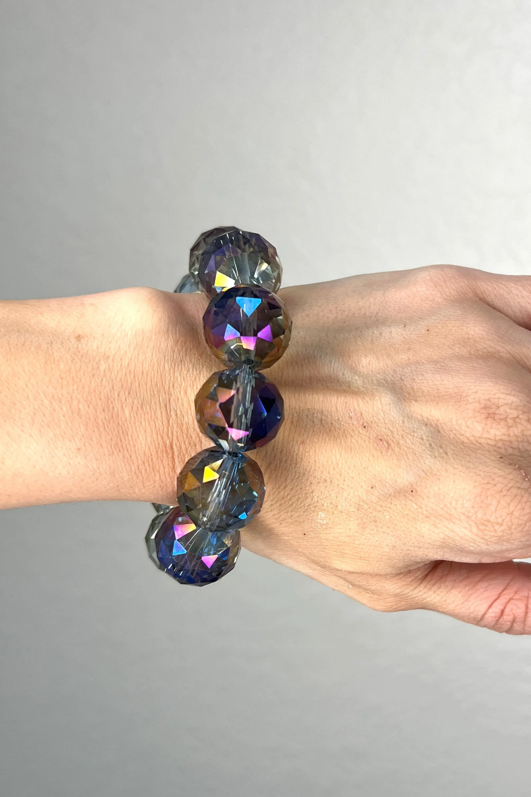 Crystal Sphere Stretch Bracelet