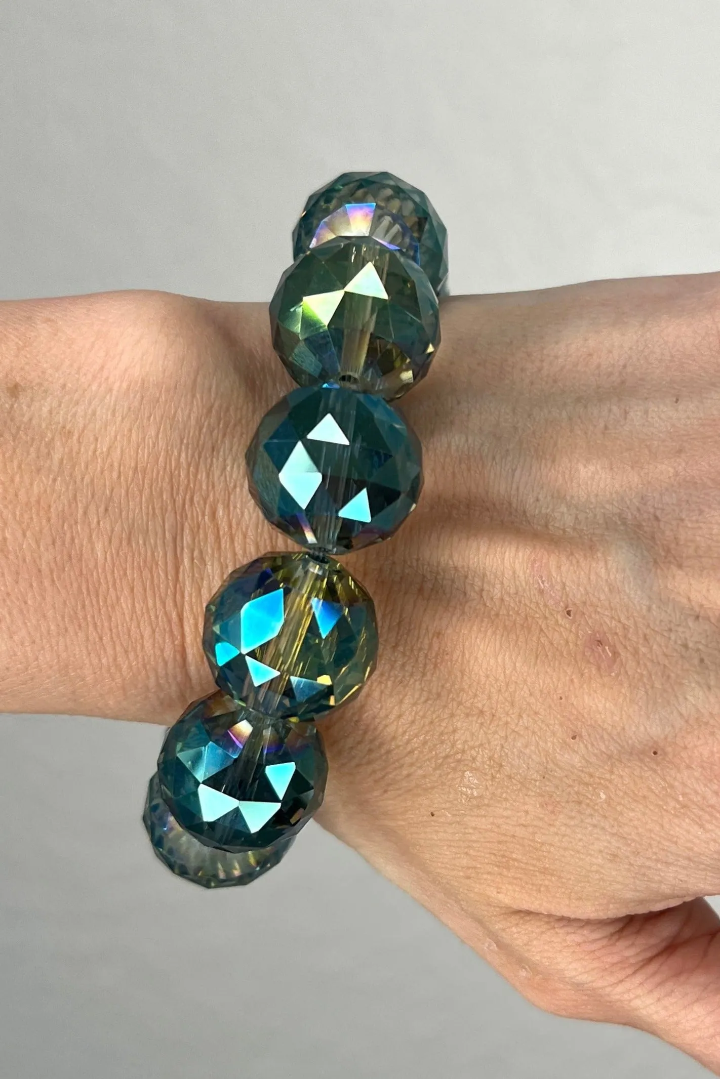 Crystal Sphere Stretch Bracelet