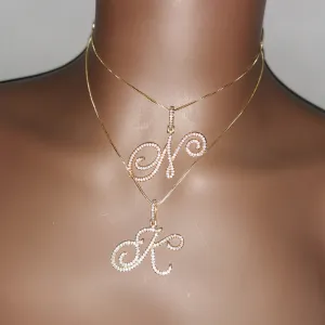 Cursive Letter Necklace