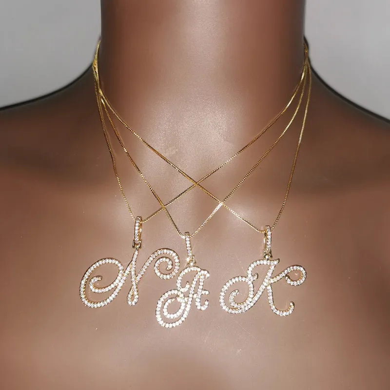 Cursive Letter Necklace