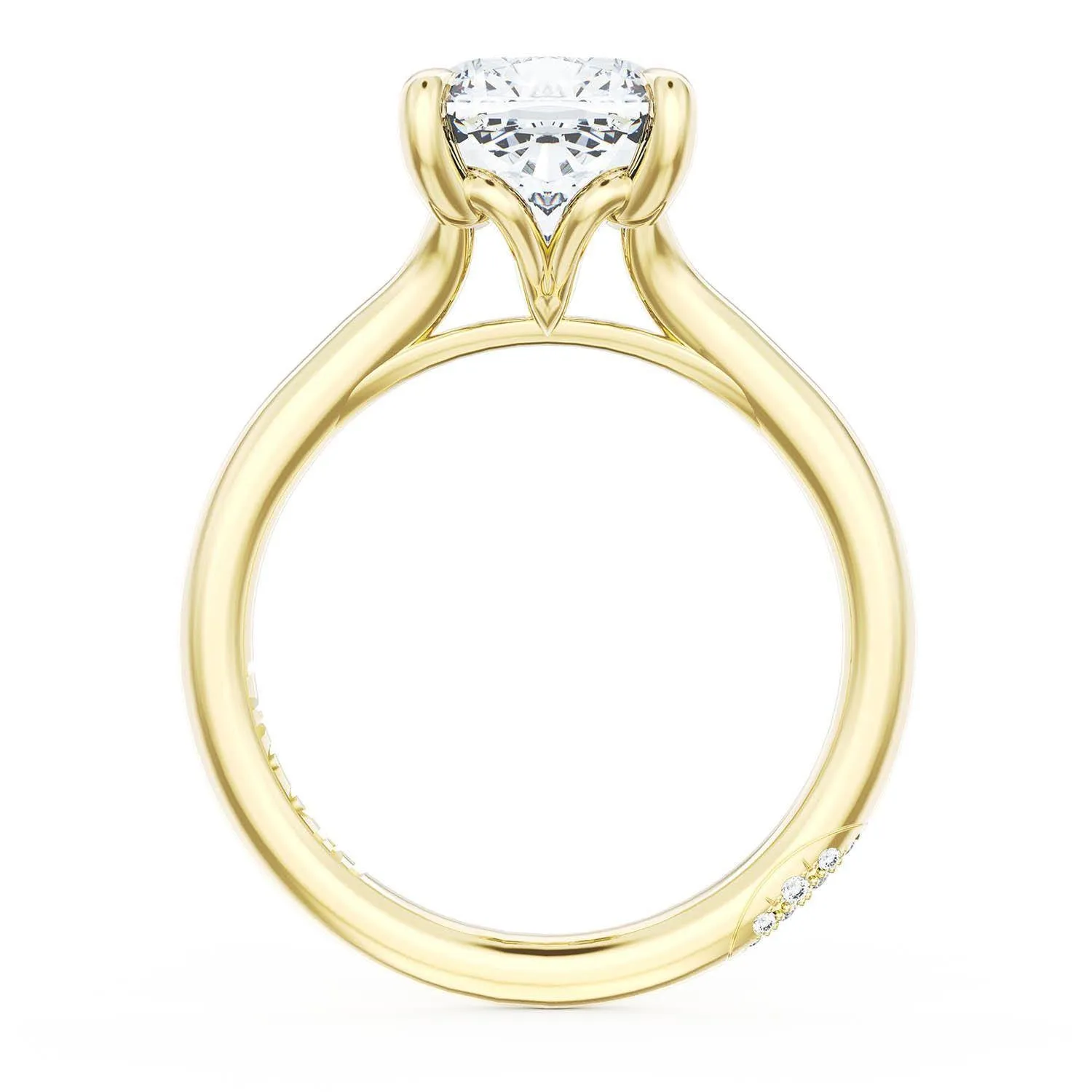 Cushion Solitaire Engagement Ring