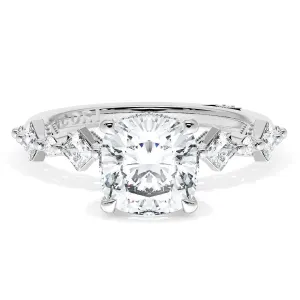 Cushion Solitaire Engagement Ring