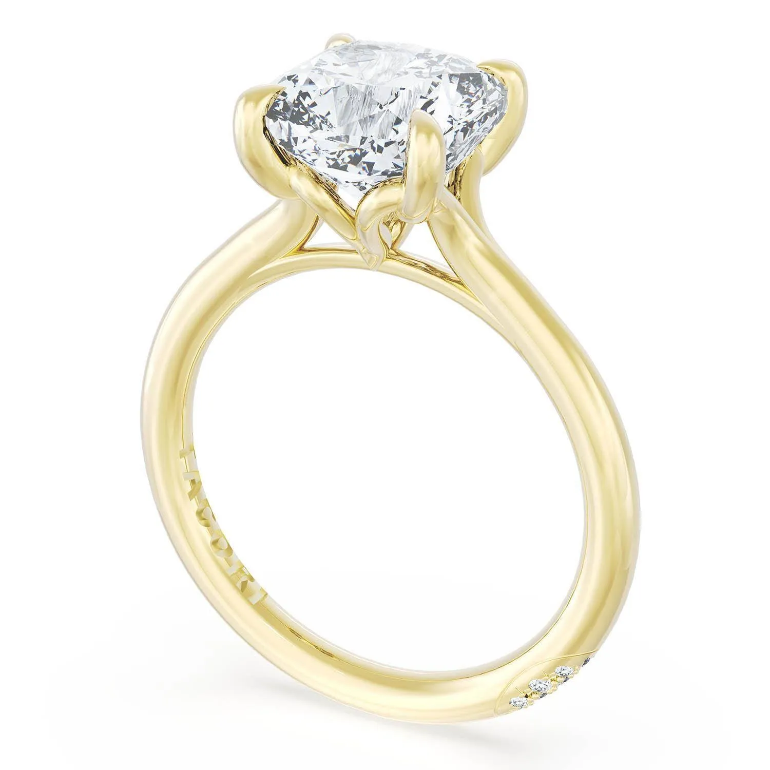 Cushion Solitaire Engagement Ring