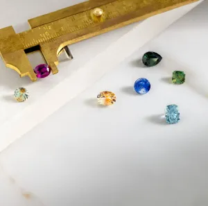 Cyber Monday Flash Sale - Design 15 - Toi et Moi Gemstone et Le Reste Necklace