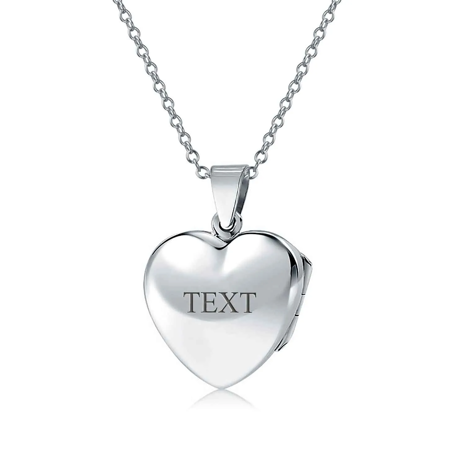 Dainty Celtic Claddagh Locket Necklace Heart Photo Holder Sterling Silver