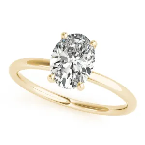 Dallas Solitaire Hidden Halo Engagement Ring