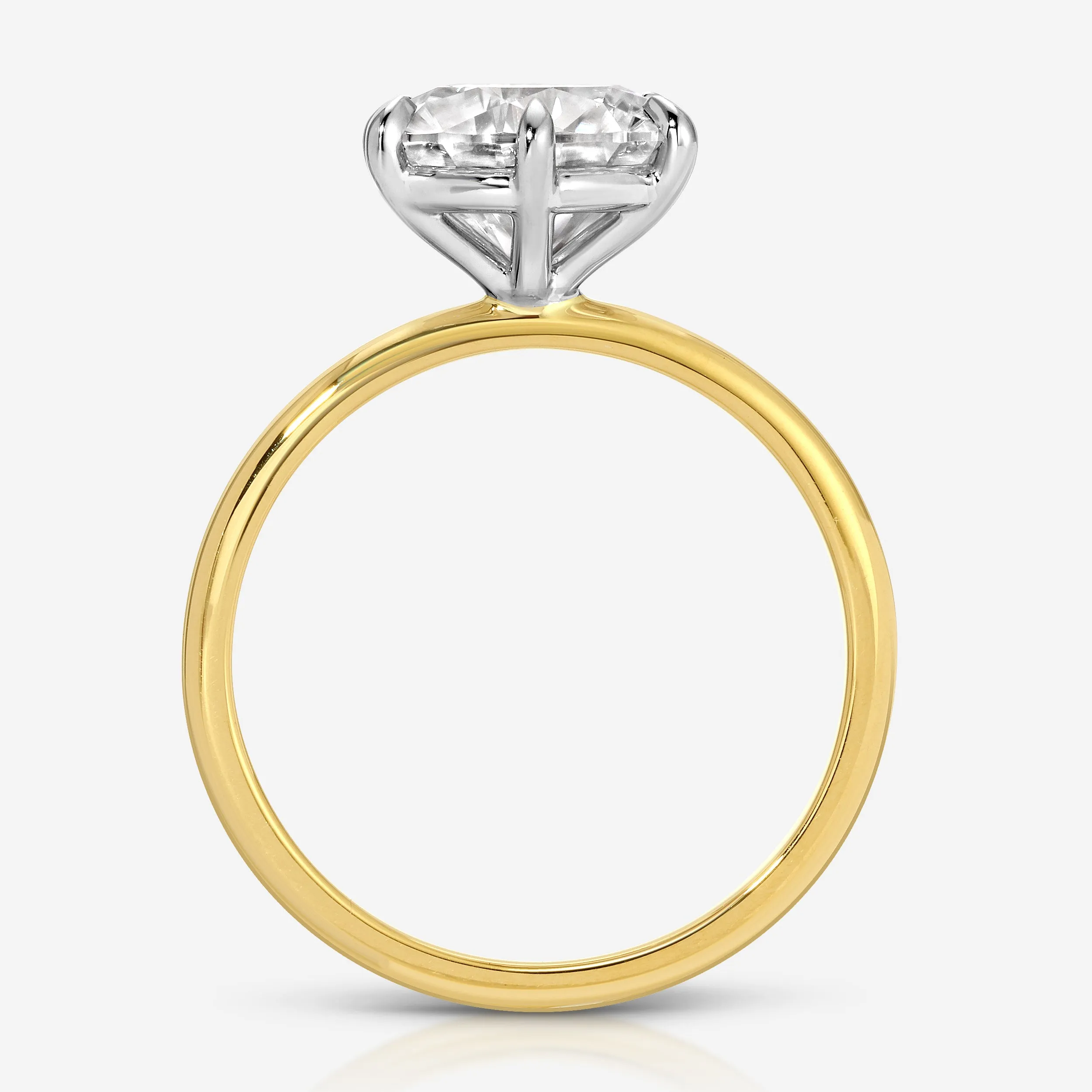 Danielle 6-Prong (3.5ct) Round Moissanite Ring
