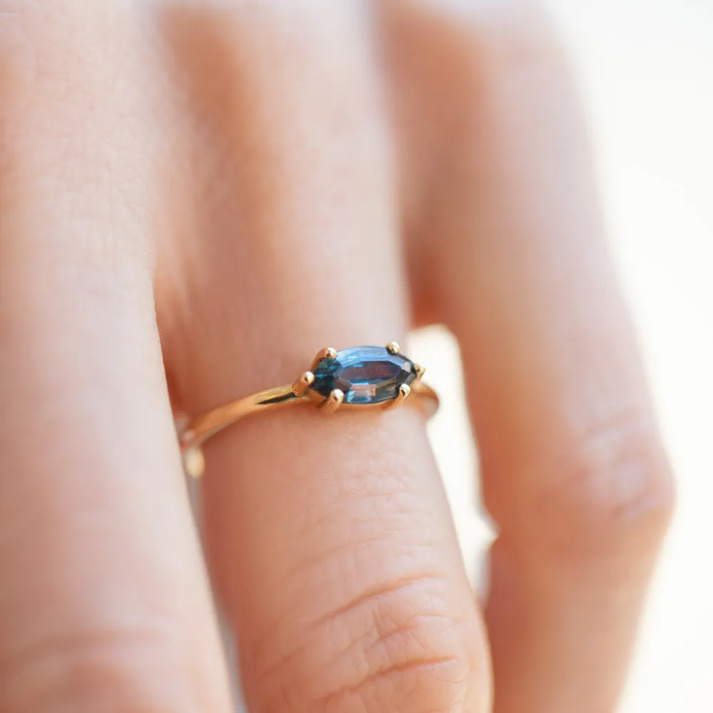 Deep Blue Ouvert Ring