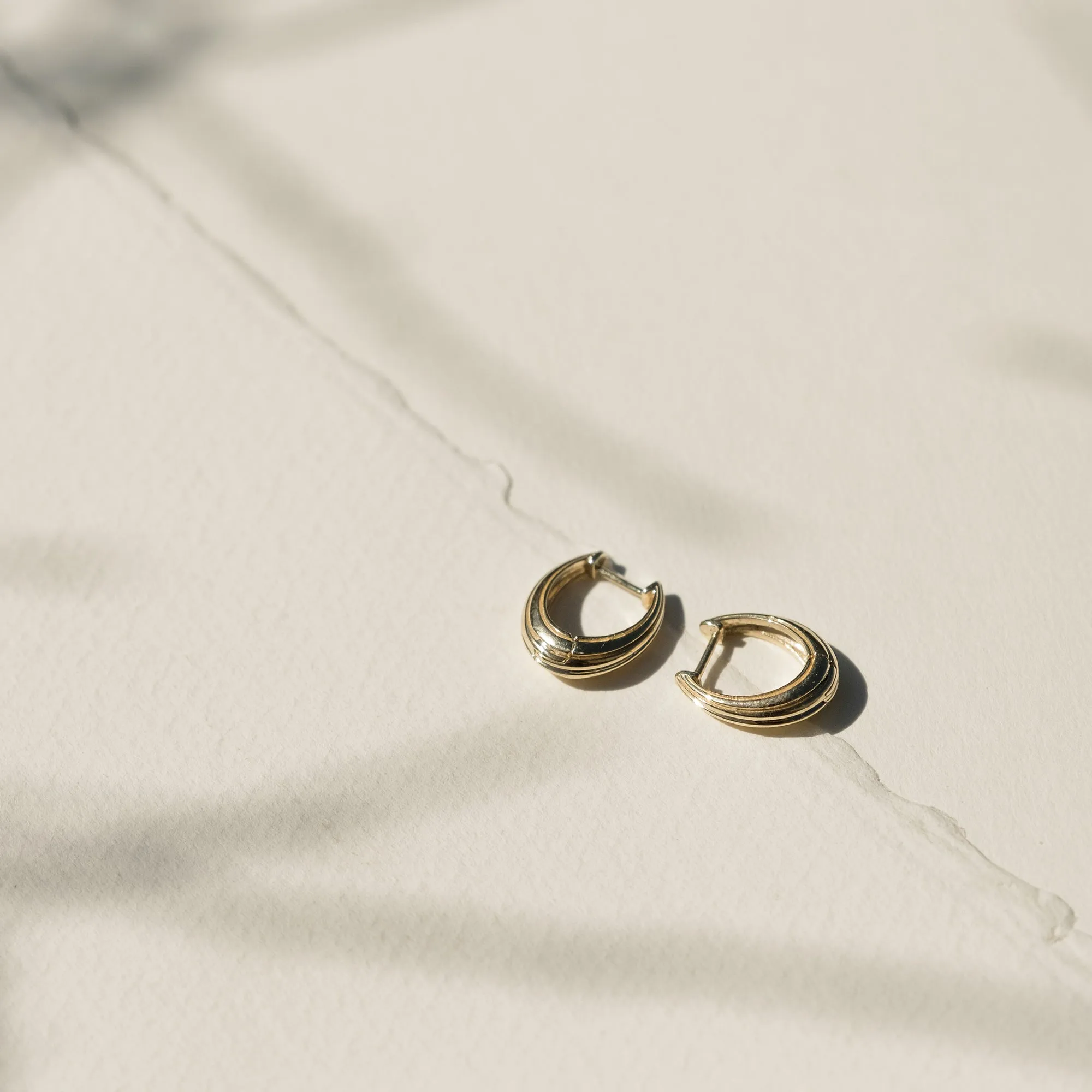 Demi Column Hoop Earrings