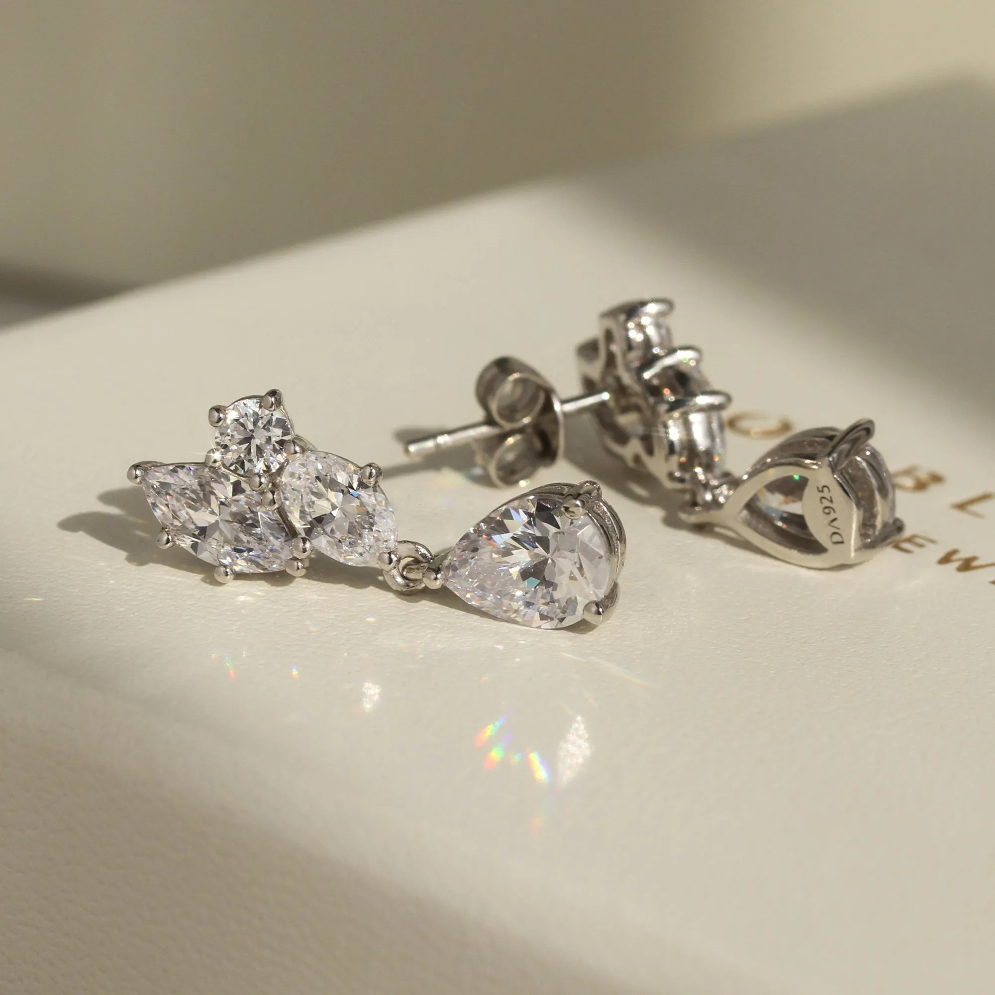 Dewdrop Brilliance Dangle Earrings & Necklace