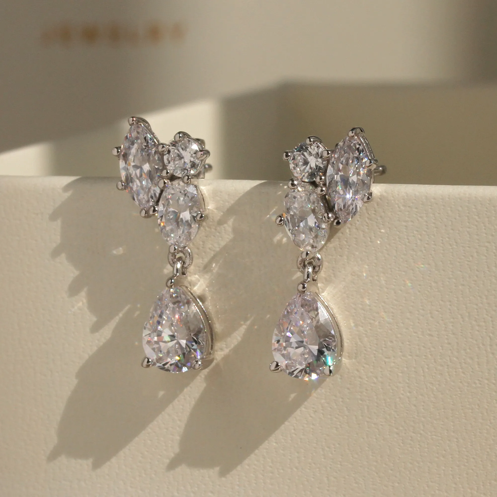 Dewdrop Brilliance Dangle Earrings & Necklace