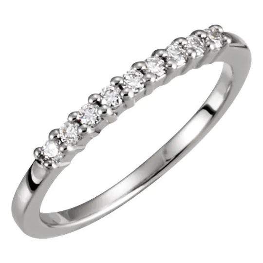 Diamond Anniversary Ring in 14kt White & 14kt Yellow Gold