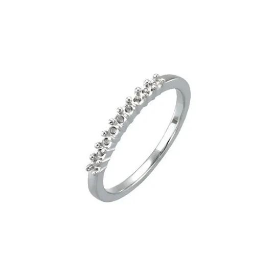 Diamond Anniversary Ring in 14kt White & 14kt Yellow Gold