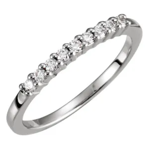 Diamond Anniversary Ring in 14kt White & 14kt Yellow Gold