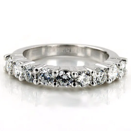 Diamond Anniversary Ring in 14kt White Gold 1.08cts