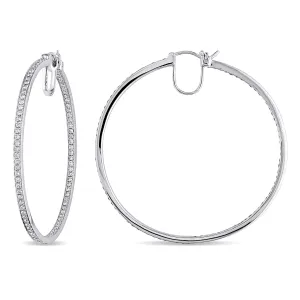 Diamond Hoop Earrings
