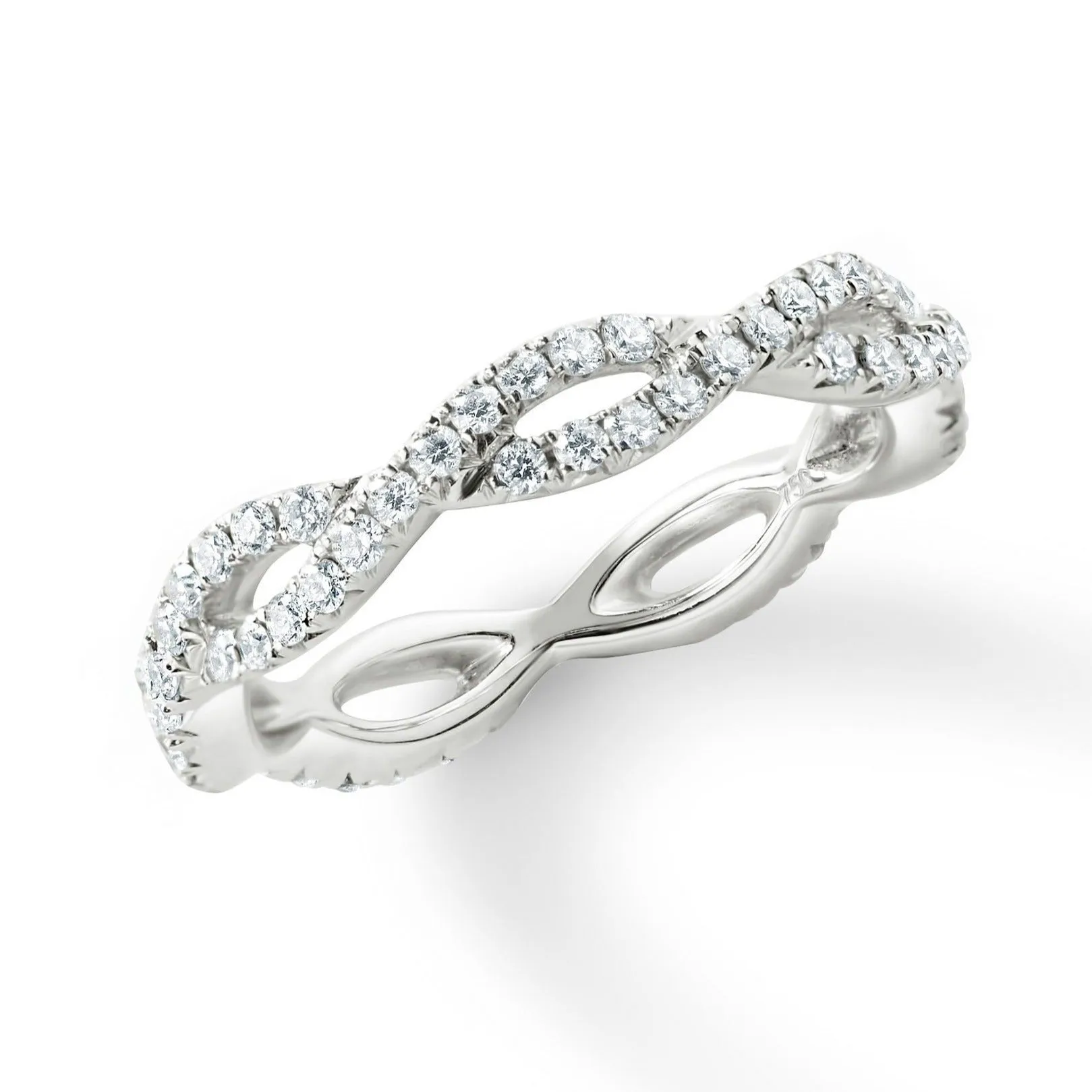 Diamond Infinity Twist Eternity Band