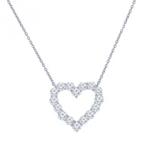 Diamond Open Heart Necklace