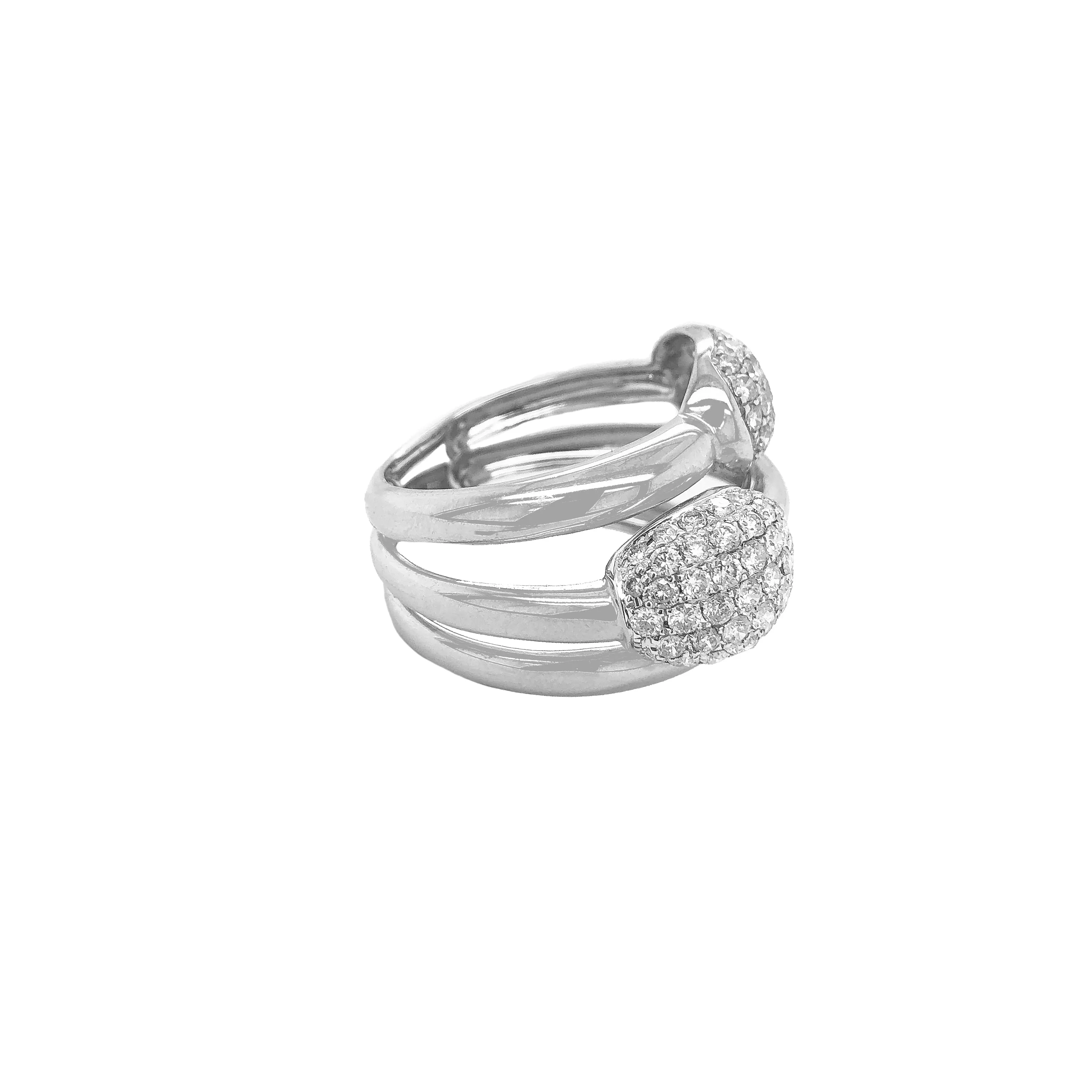 Diamond Oval Twist Ring