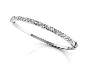 Diamond Top Lab-Grown Diamond Bangle with 2.50 ct.(finished) 3.25mm