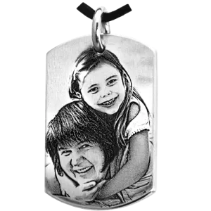 Dog Tag Photo Pendant