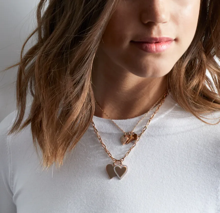 Dora Diamond Heart Charm
