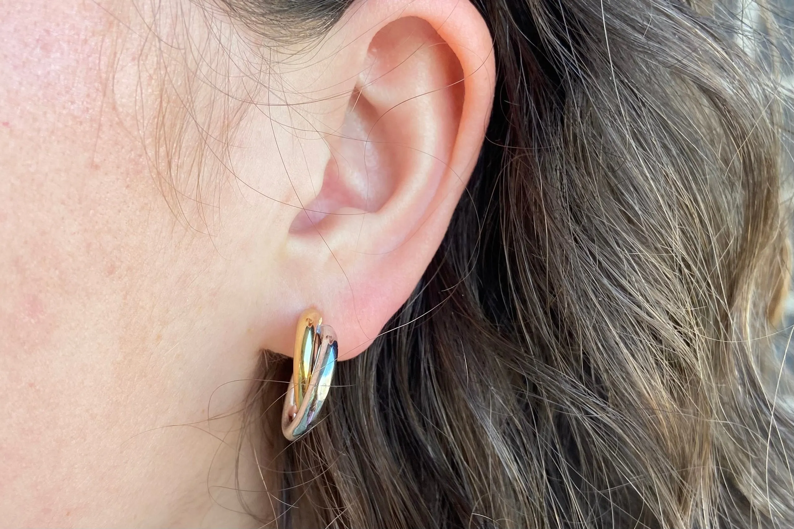 Double Two-Tone Tube Hoops