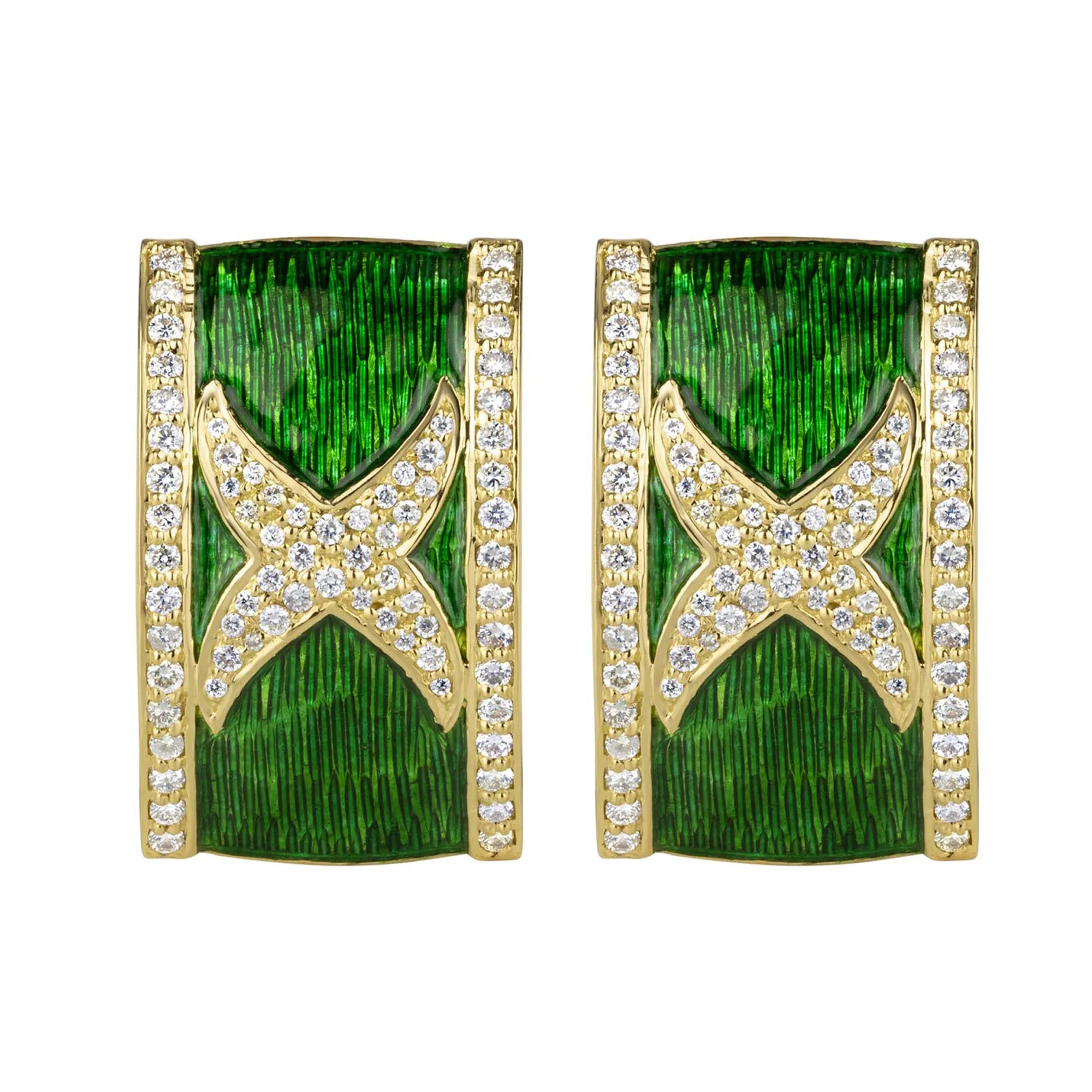 Earrings - Diamond (Enamel)