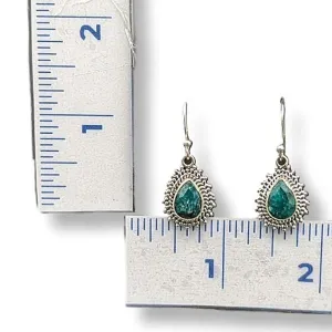 Earrings Emerald Sterling Silver