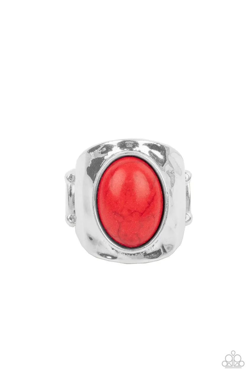 Elemental Essence Red Paparazzi Ring