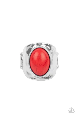 Elemental Essence Red Paparazzi Ring