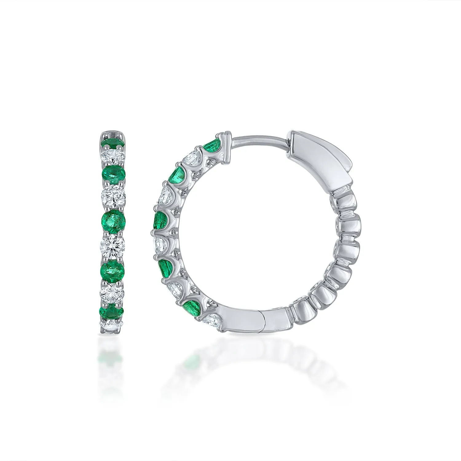 Emerald and Diamond Earrings