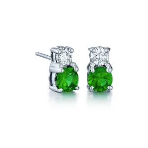 Emerald and Diamond Earrings