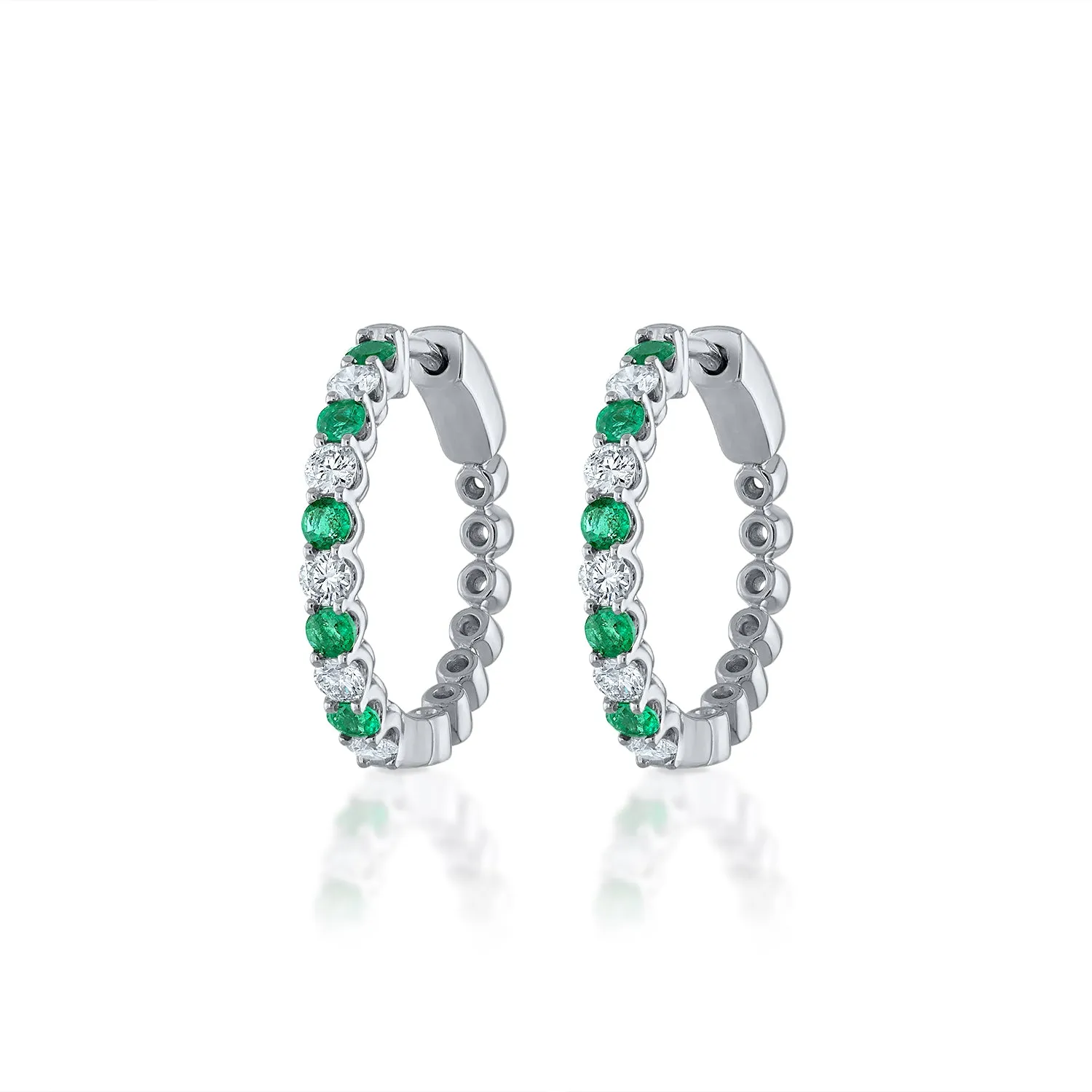 Emerald and Diamond Earrings