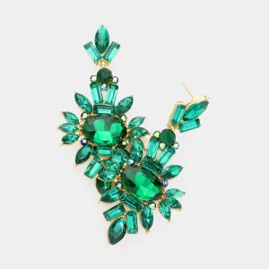 Emerald Crystal Drop Earrings | 414648