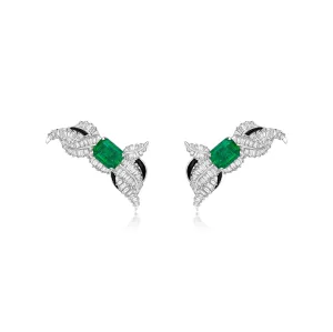 Emerald Diamond Earrings