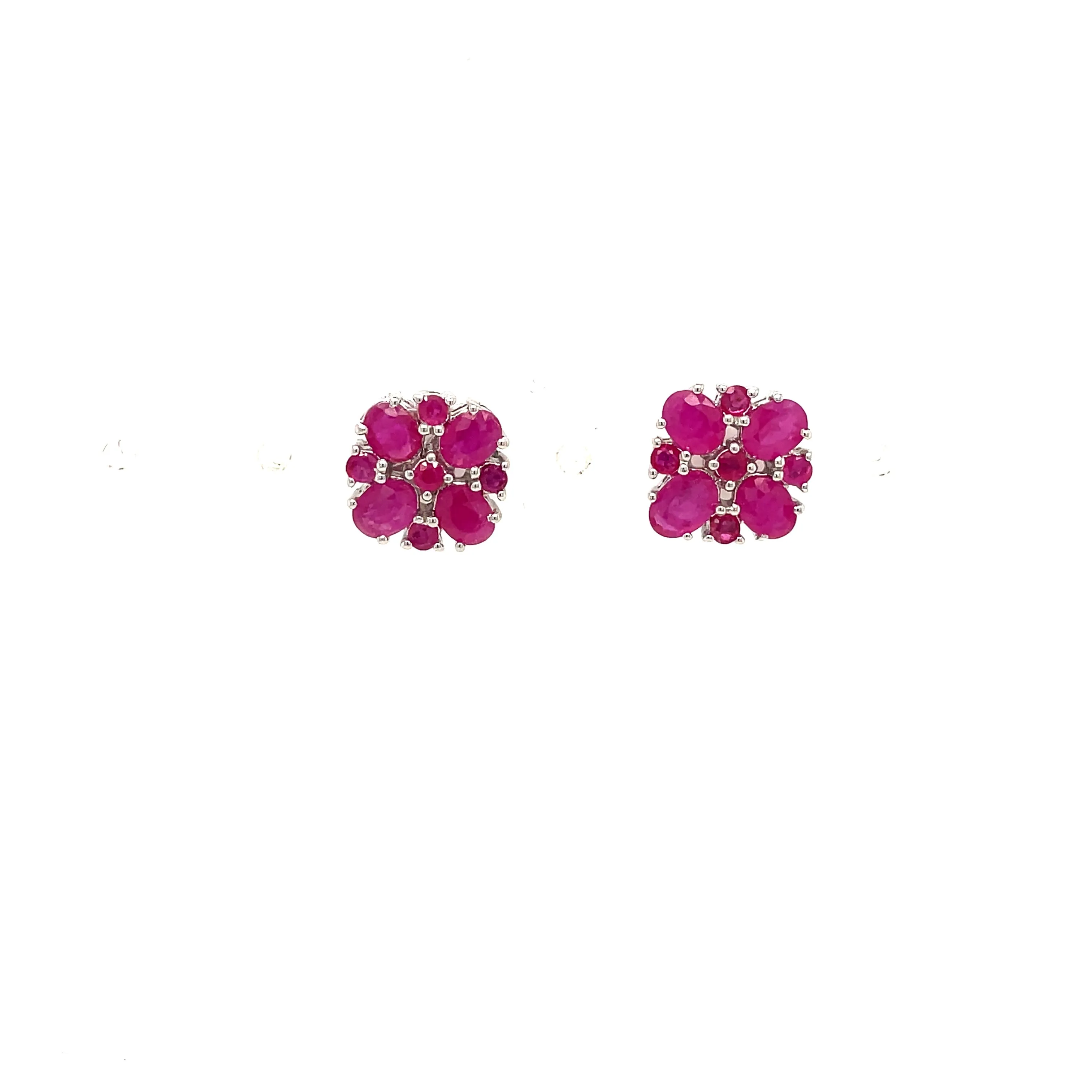 Emerald Earring in .925 Sterling Silver - KST 52849