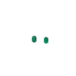 Emerald Earring in .925 Sterling Silver - KST 54011